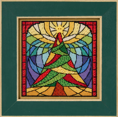 Mill Hill Stained Glass Tree Cross Stitch Kit Buttons & Beads MH142532