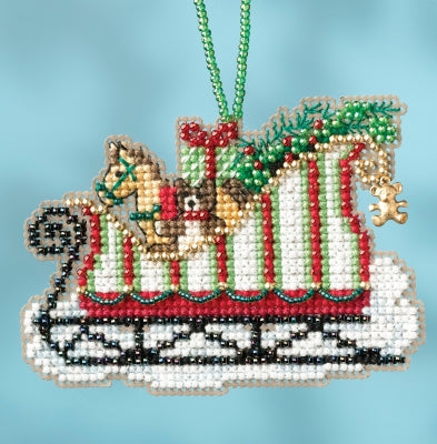 Mill Hill Sleigh Ride Charmed Ornament - Toyland Sleigh MH161733