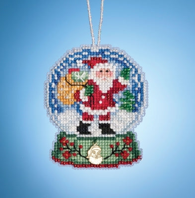 Mill Hill Snow Globe Ornaments - Santa Globe Cross Stitch Kit MH16-1931