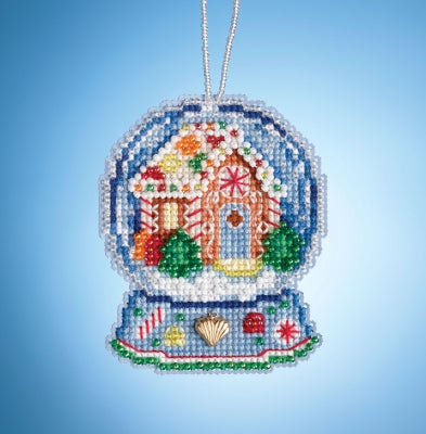 Mill Hill Snow Globe Ornaments - Gingerbread House Cross Stitch Kit MH16-1932