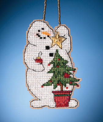 Mill Hill Snow Fun Charmed Ornament - Trimming Snowman MH162132