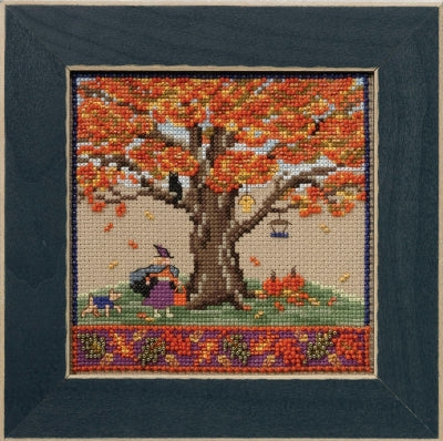 Mill Hill Mighty Oak Quartet Cross Stitch Kit - Fall Oak MH171714