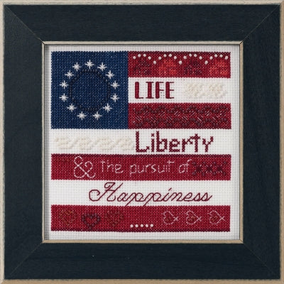 Mill Hill Patriotic Quartet Cross Stitch Kit - Life, Liberty design MH171914