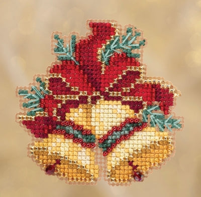 Mill Hill Winter Holiday Ornaments - Christmas Bells Cross Stitch Kit MH18-1835