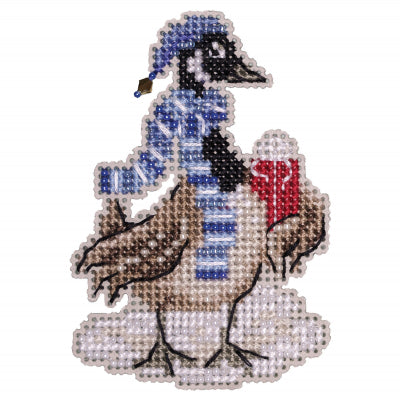 Mill Hill Winter Holiday Ornaments - Canada Goose Cross Stitch Kit MH18-2334