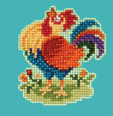 Mill Hill Papa Rooster Cross Stitch Kit MH182413