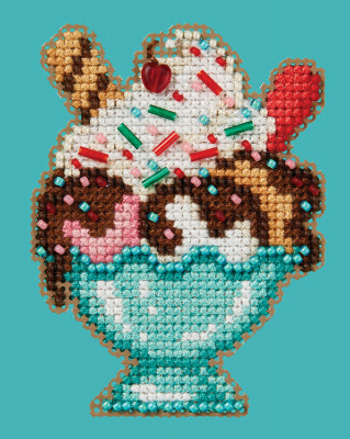 Mill Hill Ice Cream Sunday Cross Stitch Kit MH182414