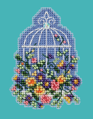 Mill Hill Floral Birdcage Cross Stitch Kit MH182416