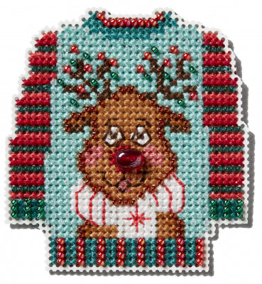 Mill Hill Winter Holiday Ornaments - Ugly Sweater Cross Stitch Kit MH18-2431