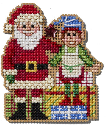 Mill Hill Winter Holiday Ornaments - North Pole Buddies Cross Stitch Kit MH18-2433