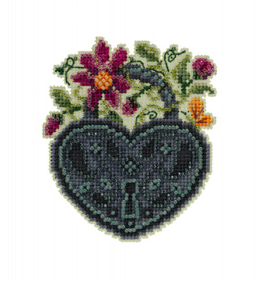 Mill Hill Antique Lock Trilogy Spring Lock Cross Stitch Kit MH192211