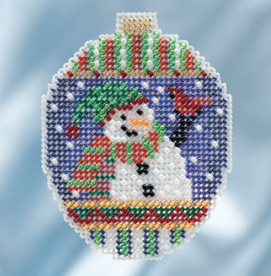 Mill Hill Beaded Holiday Ornaments - Snowman Greetings  MH21-1811