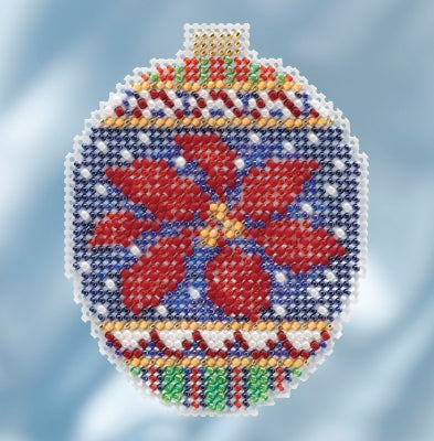 Mill Hill Beaded Holiday Ornaments - Christmas Poinsettia MH21-1814
