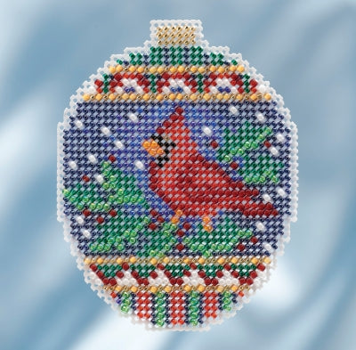 Mill Hill Beaded Holiday Ornaments - Crimson Cardinal MH21-1816