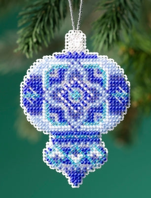 Mill Hill Beaded Holiday Ornaments - Azure Medallion MH21-1912