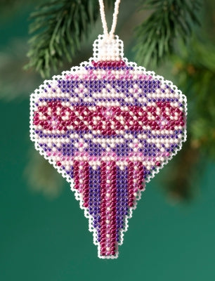 Mill Hill Beaded Holiday Ornaments - Amethyst Pearl MH21-1914