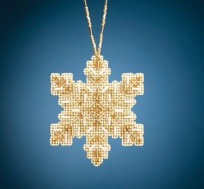 Mill Hill Beaded Holiday Ornaments - Golden Snowflake MH21-2012