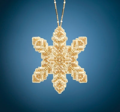 Mill Hill Beaded Holiday Ornaments - Pearl Snowflake MH21-2016