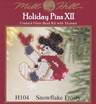 Mill Hill Holiday Pin - Snowflake Frosty H104