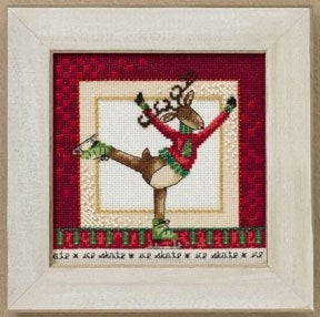 Mill Hill Debbie Mumm Skating Reindeer Cross Stitch Kit -Richmond DM300203