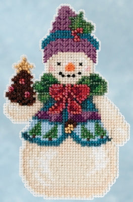 Mill Hill 2015 Jim Shore Pinecone Snowman Cross Stitch Kit JS205102