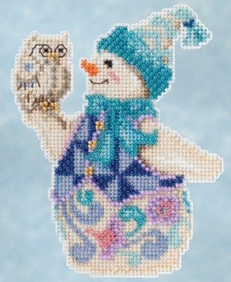 Mill Hill 2015 Jim Shore Snowy Owl Snowman Cross Stitch Kit JS205103