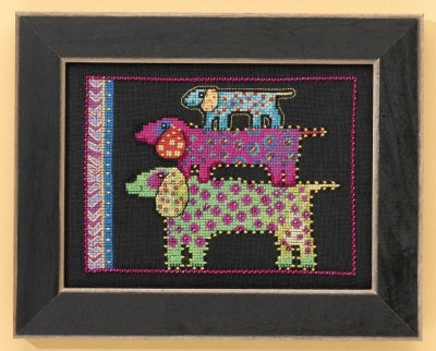 Mill Hill Laurel Burch Dog Pyramid Cross Stitch Kit LB30-1615