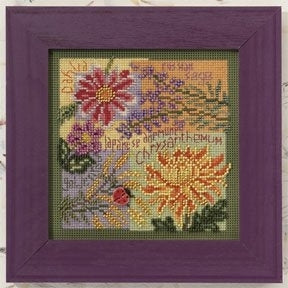 Mill Hill Fall Blooms Cross Stitch Kit 2010 Buttons & Beads MH140203