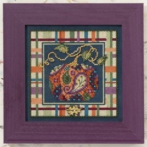 Mill Hill Paisley Pumpkin Cross Stitch Kit Buttons & Beads MH140204