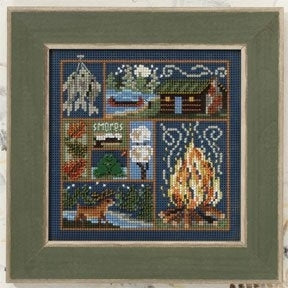 Mill Hill Cabin Fever Cross Stitch Kit 2010 Buttons & Beads MH140205