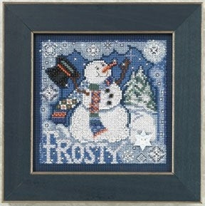 Mill Hill Frosty Snowman Cross Stitch Kit 2010 Buttons & Beads MH140304