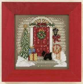 Mill Hill Home for Christmas Cross Stitch Kit 2011 Buttons & Beads MH141301