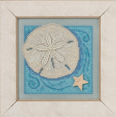 Mill Hill Sand Dollar Shell Cross Stitch Kit 2016 Buttons & Beads MH141612