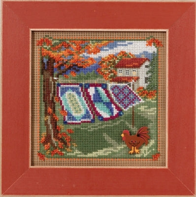 Mill Hill Country Quilts Cross Stitch Kit 2016 Buttons & Beads MH141621
