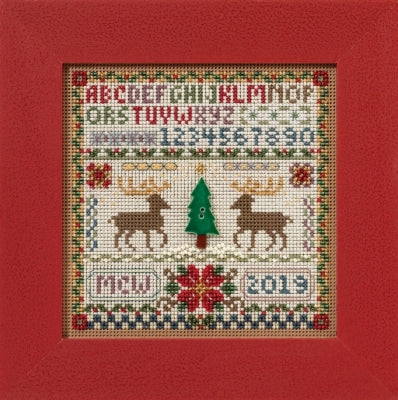 Mill Hill Holiday Sampler Cross Stitch Kit 2016 Buttons & Beads MH141633