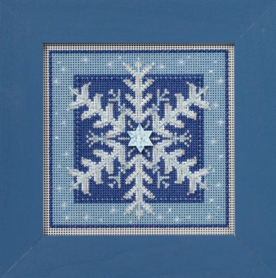 Mill Hill Crystal Snowflake Cross Stitch Kit Buttons & Beads MH141635