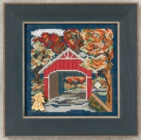 Mill Hill Covered Bridge Cross Stitch Kit 2012 Buttons & Beads MH142201