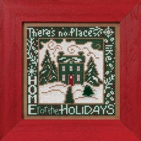 Mill Hill Home for the Holidays Cross Stitch Kit 2012 Buttons & Beads MH142301