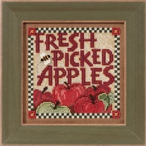 Mill Hill Picked Apples Cross Stitch Kit 2013 Buttons & Beads MH143202