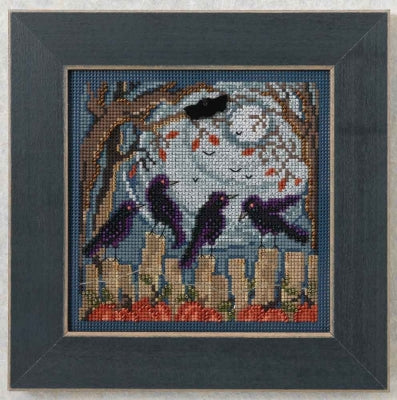 Mill Hill Ravens Cross Stitch Kit Buttons & Beads MH144204