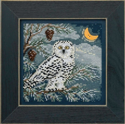 Mill Hill Snowy Owl Cross Stitch Kit 2014 Buttons & Beads MH144304