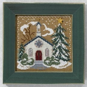 Mill Hill Country Church Cross Stitch Kit Buttons & Beads MH146302