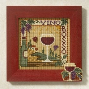 Mill Hill Vino Rosso Cross Stitch Kit 2007 Buttons & Beads MH147102