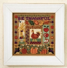 Mill Hill Be Thankful Cross Stitch Kit Buttons & Beads MH147202