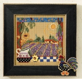 Mill Hill Lavender Fields Cross Stitch Kit Buttons & Beads MH147203