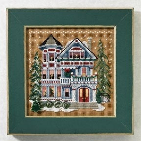 Mill Hill Queen Anne House Cross Stitch Kit Buttons & Beads MH147301