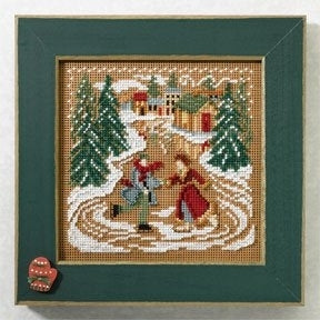 Mill Hill Skating Pond Cross Stitch Kit 2007 Buttons & Beads MH147302