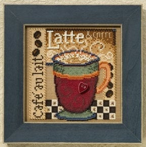 Mill Hill Latte Cross Stitch Kit Buttons & Beads MH148205