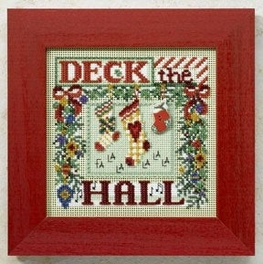Mill Hill Deck the Hall Cross Stitch Kit 2008 Buttons & Beads MH148303
