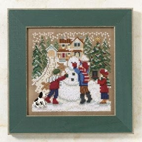 Mill Hill Snow Day Cross Stitch Kit 2009 Buttons & Beads MH149302